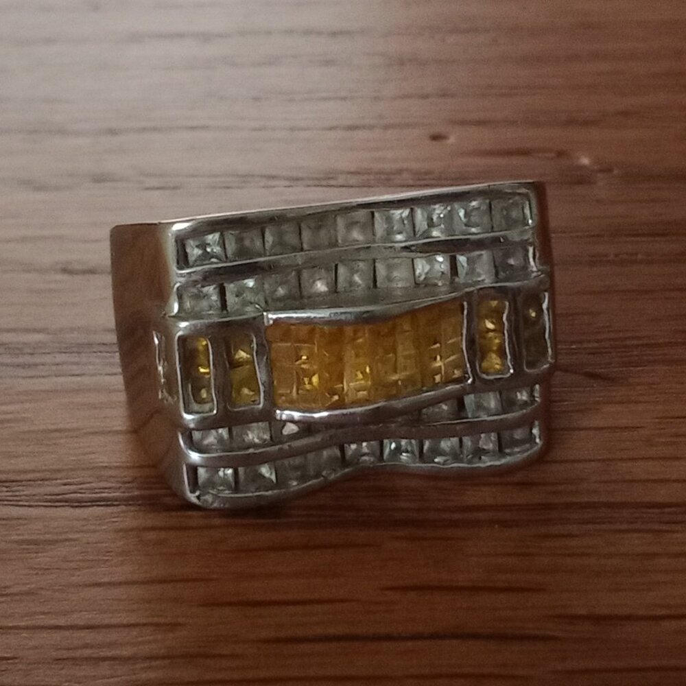 Men's Rhinestone Ring - Picture 10 of 10
